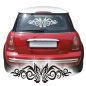 Preview: Autoaufkleber Schmetterling Tribal Auto Aufkleber Butterfly Flames Sticker A777