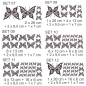Preview: Schmetterlinge Butterfly SET Wandtattoo Wandaufkleber W379