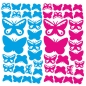 Preview: Butterfly Schmetterlinge SET Wandtattoo Wandaufkleber Sticker W003