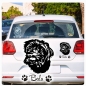 Preview: Schnoodle Name Pfoten Autoaufkleber Auto Aufkleber Sticker A829