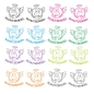 Preview: Set 2er SCHUTZENGEL Auto Aufkleber ENGEL ANGEL Sticker Auto A2048