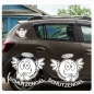 Preview: Set 2er SCHUTZENGEL Auto Aufkleber ENGEL ANGEL Sticker Auto A2048