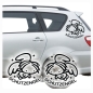 Preview: Auto Aufkleber Schutzengel Angel Engel Autoaufkleber Sticker clickstick A624