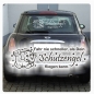 Preview: Schutzengel Elefant Auto Aufkleber Engel Sterne Sticker A1177