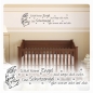 Preview: Schlaf kleiner Engel... Kinderspruch Wandtattoo Baby Kind W1210