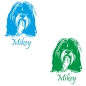 Preview: Shih Tzu Hundeaufkleber Autoaufkleber Auto Aufkleber Sticker A1129