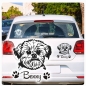 Preview: Hundeaufkleber Shih Tzu Hund Pfoten Hunde Aufkleber Autoaufkleber A1246
