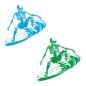 Preview: Surfer Surfing Surfen Skeleton Wohnmobil Aufkleber Wohnwagen Caravan Wohnwagen Sticker WoMo429