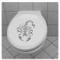 Preview: Skorpion WC Deckel Aufkleber Wandtattoo Tribal TDA041