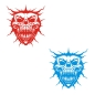 Preview: Monster Skull Tribal Autoaufkleber Auto Aufkleber Sticker Motorhaube A439