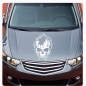 Preview: Skull Totenkopf Kleckse Motorhauben Autoaufkleber Auto Aufkleber Sticker A4264