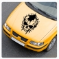 Preview: Skull Totenkopf Engel Teufel Motorhauben Autoaufkleber Auto Aufkleber Sticker A4265