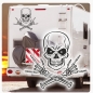 Preview: Skull Metal Hands Wohnmobil Caravan Wohnwagen Aufkleber WoMo288