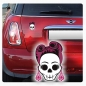 Preview: Rockabilly Girl Skull Auto Aufkleber Sticker Digitaldruck DA895