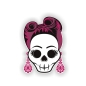 Preview: Rockabilly Girl Skull Auto Aufkleber Sticker Digitaldruck DA895