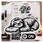 Preview: Sloth Mode on - Entspannungsmodus Faultier Wohnmobil Caravan Wohnwagen WoMo503