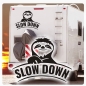 Preview: Wohnmobil Aufkleber Slow Down Faultier Caravan Sticker WoMo301