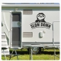 Preview: Wohnmobil Aufkleber Slow Down Faultier Caravan Sticker WoMo301