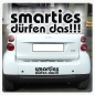 Preview: Smart Fortwo Smarties dürfen das! Sticker Auto Aufkleber Autoaufkleber A222