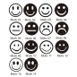 Preview: Smile Auto Aufkleber SET Autoaufkleber Sticker Tattoo Decal clickstick A074