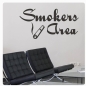 Preview: Smokers Area Wandtattoo Wandaufkleber Küche Bad WC W977