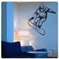 Preview: Snowboarder Wintersport Wandtattoo Wandaufkleber W1509