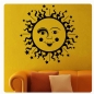 Preview: Sonne Sun Mond Sterne Wandtattoo Wandaufkleber W340