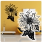Preview: Sonnenblume Sonnen Blume Wandtattoo Wandaufkleber Wandsticker W129