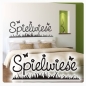 Preview: Wandtattoo Spielwiese Wandaufkleber Schlafzimmer Liebe W682