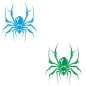 Preview: Spinne Spider Motorhauben Autoaufkleber Auto Aufkleber Sticker A4235