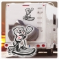 Preview: Stand-Up-Paddling Otter Wohnmobil Aufkleber Wohnwagen lustig Caravan Sticker WoMo489