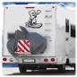 Preview: Stand-Up-Paddling Otter Wohnmobil Aufkleber Wohnwagen lustig Caravan Sticker WoMo489