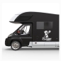 Preview: Stand-Up-Paddling Otter Wohnmobil Aufkleber Wohnwagen lustig Caravan Sticker WoMo489