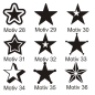 Preview: 2er SET Sterne Aufkleber Autoaufkleber Sticker Auto Stern Stars Star A102