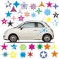 Preview: Stern Sterne Aufkleber Auto Autoaufkleber Sticker Stars Tattoo A005