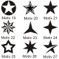 Preview: Stern Sterne Aufkleber Auto Autoaufkleber Sticker Stars Tattoo A005