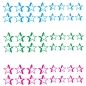 Preview: Fahrradaufkleber Sterne Stars Sticker Aufkleber SET F042