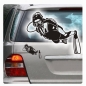 Preview: Taucher Diver Auto Aufkleber Autoaufkleber Sticker A1045