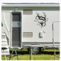 Preview: Schildkröte Taucher Wohnmobil Aufkleber Wohnwagen Sticker WoMo099