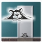 Preview: Türaufkleber Katze Kätzchen Wandaufkleber Tür Aufkleber T509