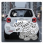 Preview: Name Text on Tour! Autoaufkleber Schildkröte Sticker Auto Aufkleber A1242