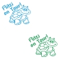 Preview: Name Text on Tour! Autoaufkleber Schildkröte Sticker Auto Aufkleber A1242