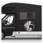 Preview: Welt THE WORLD IS MINE Wohnmobil Aufkleber Caravan Sticker WoMo109