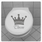 Preview: WC Deckel Aufkleber Thron Wandtattoo Bad WC Klo TDA019