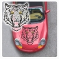 Preview: Tribal Tiger Motorhauben Auto Aufkleber Sticker 2-farbig A4226