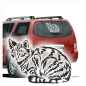 Preview: Tigerkatze Katze Auto Aufkleber Autotattoo Sticker PC A3027