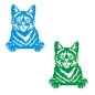Preview: Tigerkatze Hauskatze Kitty Auto Aufkleber Autoaufkleber Sticker Aufkleber A1048