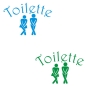 Preview: Tür Aufkleber Toilette Wandtattoo Sticker Bad WC Klo Türaufkleber T125