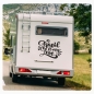 Preview: Travel is my Love Spruch Wohnmobil Aufkleber Wohnwagen Caravan Sticker WoMo439