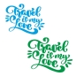 Preview: Travel is my Love Spruch Wohnmobil Aufkleber Wohnwagen Caravan Sticker WoMo439